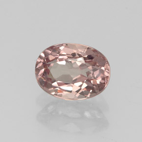 Granada malaia rosa natural 0,98ct, corte oval, VS