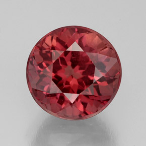 Granada malaia rosa natural 4,77ct, corte redondo, VS