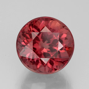 Granada malaia rosa natural 4,77ct, corte redondo, VS