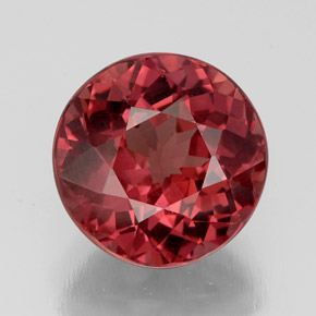 Granada malaia rosa natural 4,64ct, corte redondo, VS