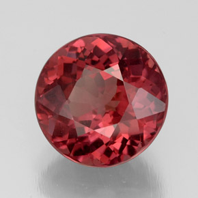 Granada malaia rosa natural 4,64ct, corte redondo, VS
