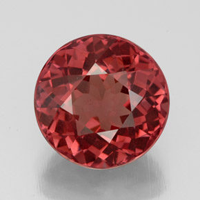 Granada malaia rosa natural 4,95ct, corte redondo, VS-SI