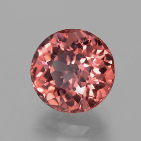 Granada malaia rosa natural 4,02ct, corte redondo, VS