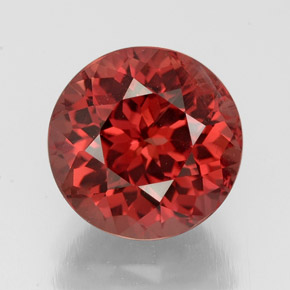Granada malaia rosa natural 3,65ct, corte redondo, VS