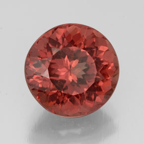 Granada malaia rosa natural 3,41ct, corte redondo, VS