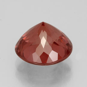 Granada malaia rosa natural 3,41ct, corte redondo, VS
