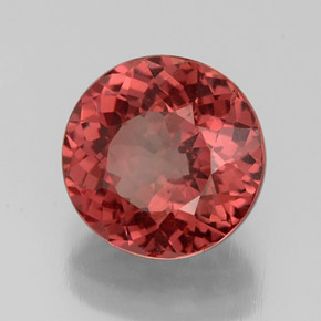 Malaya Garnet Rosa Natural 3.39ct, Corte Redondo, VS