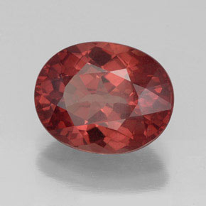 Granada malaia rosa natural 3,42ct, corte oval, VS