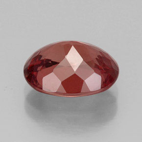 Granada malaia rosa natural 3,42ct, corte oval, VS