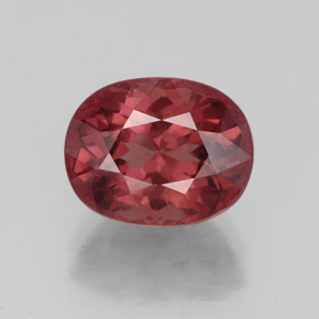 Granada malaia rosa natural 4,08ct, corte oval, VVS-VS