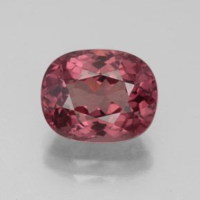 Granada malaia rosa natural 4,12ct, almofada cortada, VVS-VS