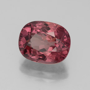 Granada malaia rosa natural 4,12ct, almofada cortada, VVS-VS