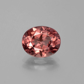 Granada malaia rosa natural 2,89ct, corte oval, VS