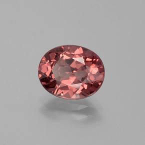 Granada malaia rosa natural 2,89ct, corte oval, VS