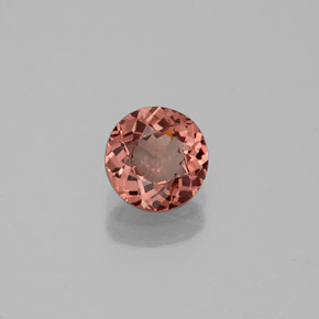 Granada malaia rosa natural 0,82ct, corte redondo, VS