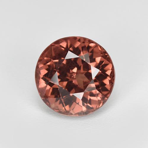 Malaya Garnet Rosa Natural 3.26ct, Corte Redondo, VS