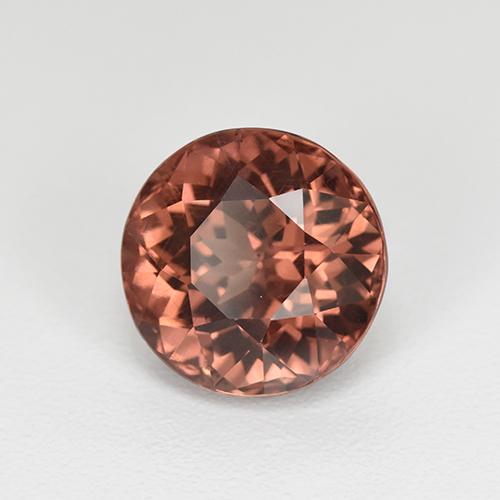 Malaya Garnet Rosa Natural 3.26ct, Corte Redondo, VS