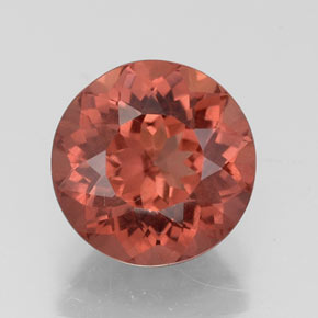 Granada malaia rosa natural 2,41ct, corte redondo, VS