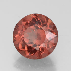 Granada malaia rosa natural 2,41ct, corte redondo, VS