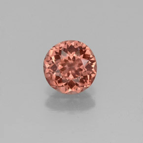 Granada malaia rosa natural 0,83ct, corte redondo, VS