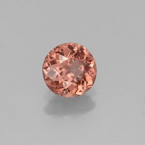 Granada malaia rosa natural 0,83ct, corte redondo, VS
