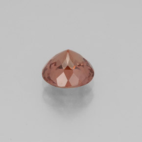 Granada malaia rosa natural 1,29ct, corte redondo, VS