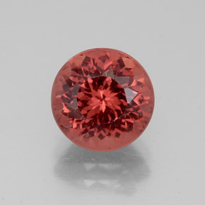 Granada malaia rosa natural 3,24ct, corte redondo, VS