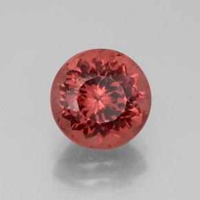 Granada malaia rosa natural 3,24ct, corte redondo, VS