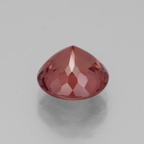 Granada malaia rosa natural 3,24ct, corte redondo, VS