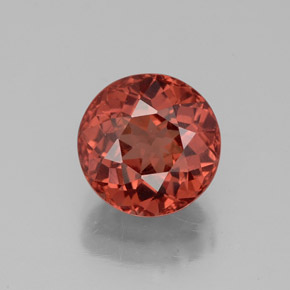 Granada malaia rosa natural 3,16ct, corte redondo, VS