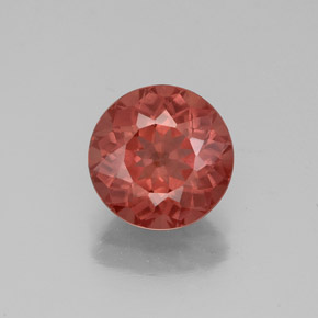 Granada malaia vermelho natural 2,27ct, corte redondo, VS