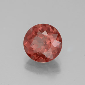 Granada malaia vermelho natural 2,27ct, corte redondo, VS