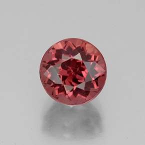 Granada malaia rosa natural 3,11ct, corte redondo, VS