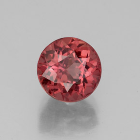 Granada malaia rosa natural 3,11ct, corte redondo, VS