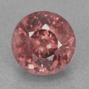 Granada malaia rosa natural 2,82ct, corte redondo, VS