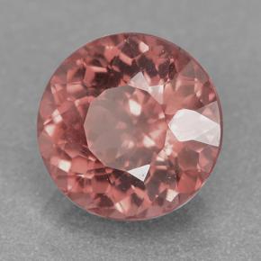 Granada malaia rosa natural 2,82ct, corte redondo, VS