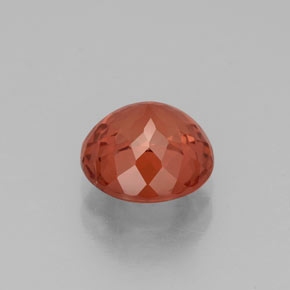 Granada malaia laranja natural 2,50ct, corte redondo, VS