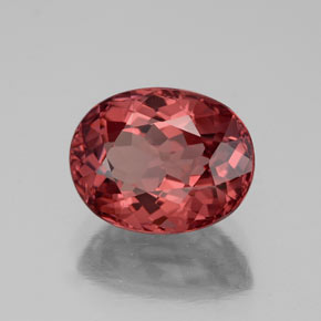 Granada malaia rosa natural 3,49ct, corte oval, VVS