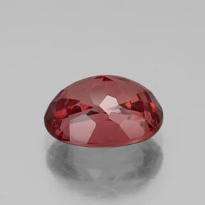 Granada malaia rosa natural 3,49ct, corte oval, VVS