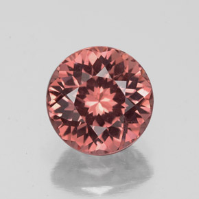 Granada malaia rosa natural 2,30ct, corte redondo, VVS-VS