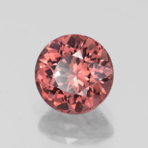 Granada malaia rosa natural 2,30ct, corte redondo, VVS-VS
