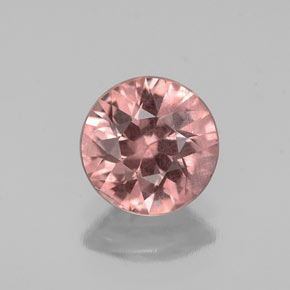 Malaya Garnet rosa rosa Natural 1.45ct, Corte Redondo, VS-SI