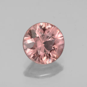 Malaya Garnet rosa rosa Natural 1.45ct, Corte Redondo, VS-SI