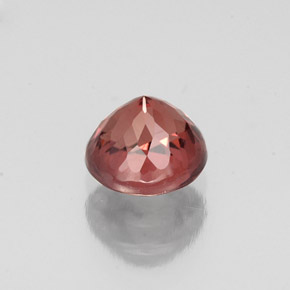 Malaya Garnet rosa rosa Natural 1.27ct, Corte Redondo, SI