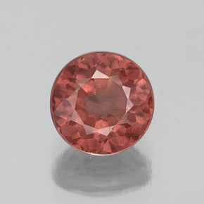 Granada malaia rosa natural 1,30ct, corte redondo, VS-SI