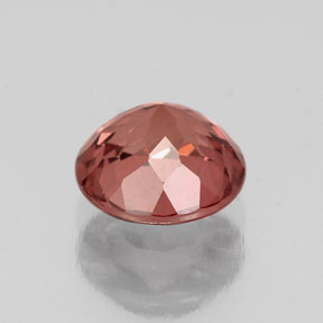 Granada malaia rosa natural 1,25ct, corte redondo, VS