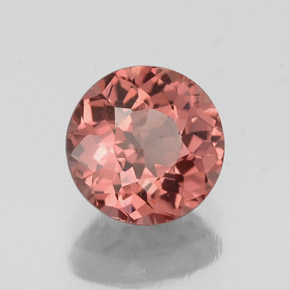Granada malaia rosa natural 1,41ct, corte redondo, VVS-VS