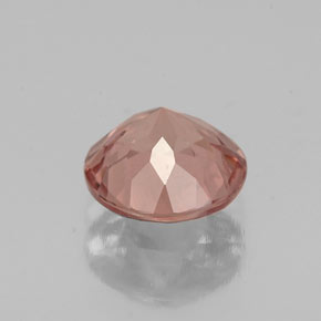 Granada malaia rosa natural 1,33ct, corte redondo, VS