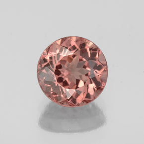 Granada malaia rosa natural 1,32ct, corte redondo, VS