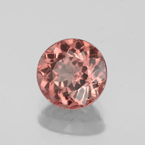 Granada malaia rosa natural 1,32ct, corte redondo, VS
